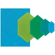 Sizzix Framelits - Stacey Park / Reversed Belinda Stitched Hexagons